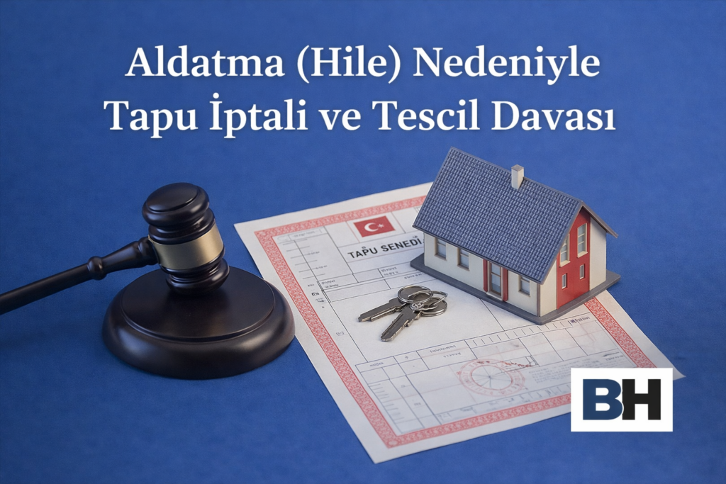 Aldatma Hile Nedeniyle Tapu İptali Tescil Davası Hak Düşürücü Süre İspat Yargıtay Uygulaması Hukuk Bürosu Avukat Gayrimenkul Taşınmaz irade