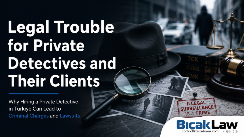Legal Trouble illegal Detained Arrested Convicted Legal Consequences Hiring Acting Private Detective Türkiye crime offense attorney law firm