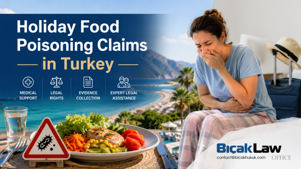 Food poisoning claims of Holidaymakers in Turkey Holiday compensation illness lawyer attorney solicitor attorney Package holidays lawsuit law