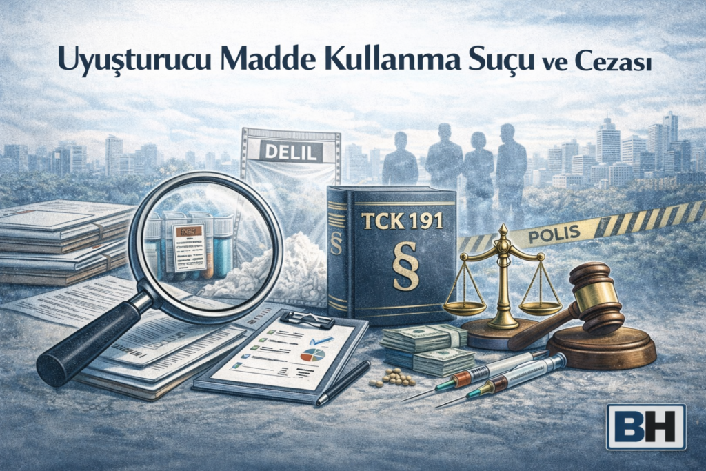 Uyuşturucu Uyarıcı Madde Kullanmak Satın Almak Kabul Etmek Bulundurmak Kullanma Suçu Avukat eroin kokain esrar Rapor Saç kan idrar örneği hak
