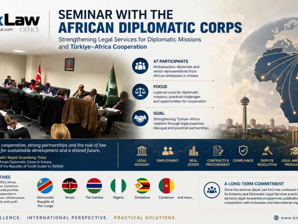 Ankara Based African Diplomatic Corps Legal Services Missions Turkiye Turkey lawyer law firm attorney Africa Embassy Turkish Seminar Mission