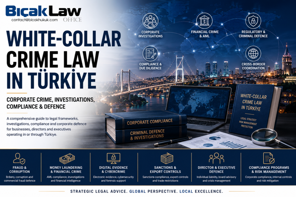 White-collar crime law Turkiye Turkish Penal Code financial fraud embezzlement bribery money laundering insider trading attorney lawyer firm
