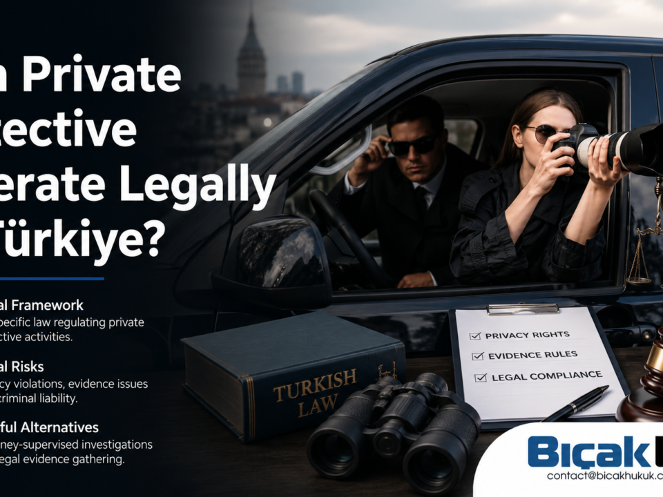 Private Detective Operate Legal Türkiye Turkey Legal Framework Market Compliance surveillance Attorney law firm investigation evidence lawyer