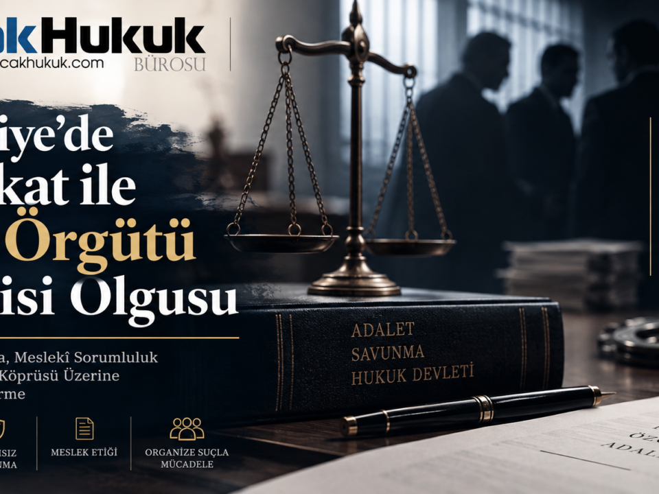 Türkiye avukat suç örgütü üyeliği örgüt yöneticiliği örgüte yardım rüşvet nüfuz ticareti etik yasal çerçeve ceza ilişki gözaltı tutuklama hak