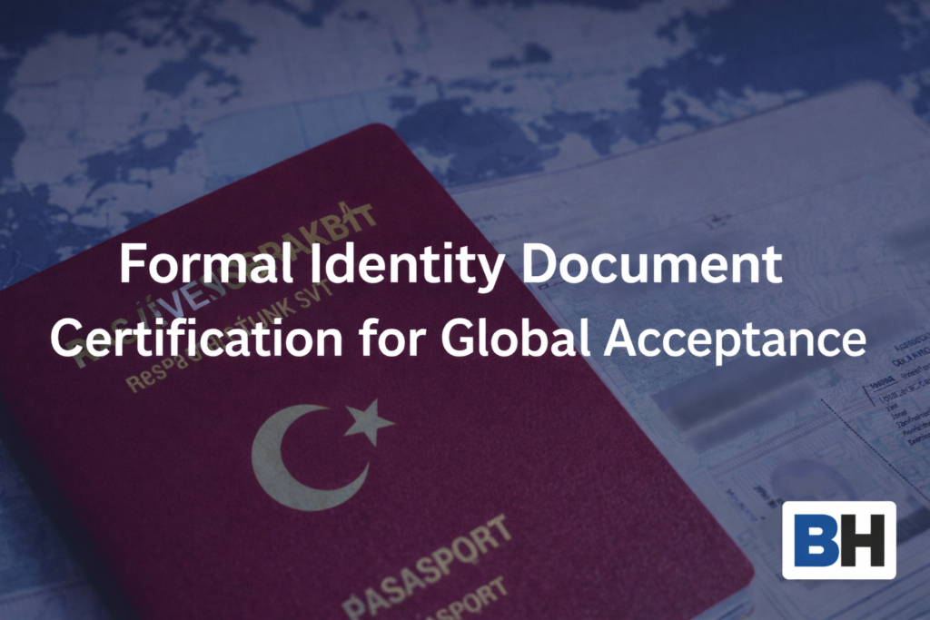Formal Identity Document Certification Global Acceptance Passport Primary Identity Document Standard Common Pitfall Cross-Border Practice Law
