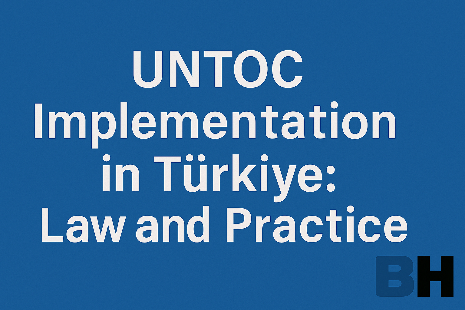 UNTOC Implementation in Türkiye: Law and Practice | Bicak Legal