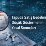 Tapuda Satış Bedeli Düşüklüğü Yasal Sonuç Mekansal Veri Analizi Sistemi Tespit Tapu Düşük Bedel Gösterme Hukuk Büro Avukat Suç Vergi Harç Hak