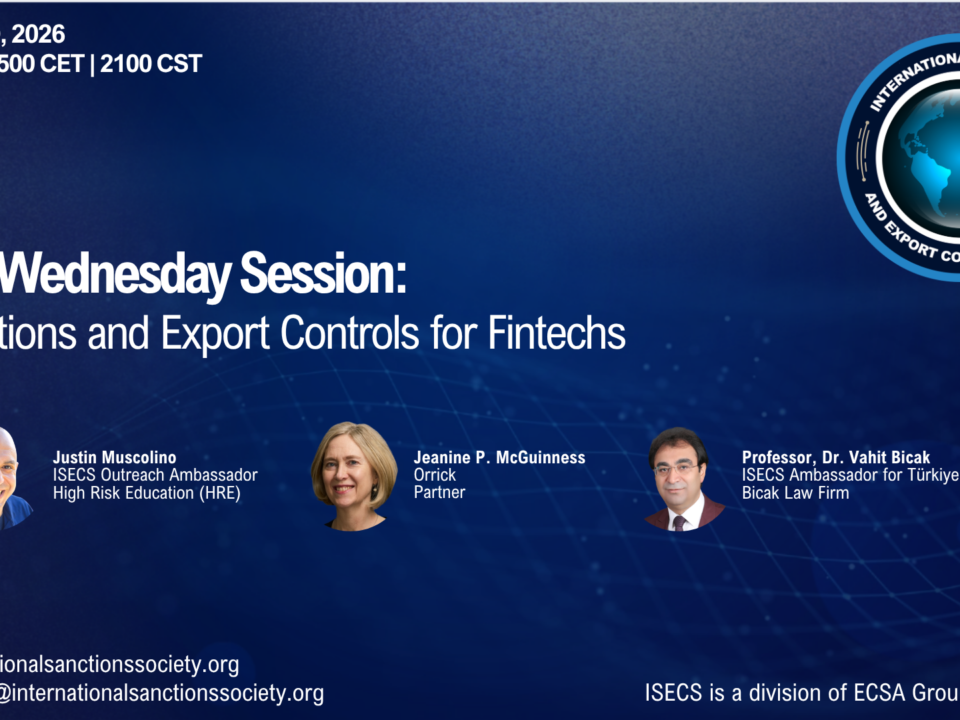 Explore internationmal sanctions export controls impact fintech cross-border payments compliance strategy expert insights Bıçak Law Firm risk