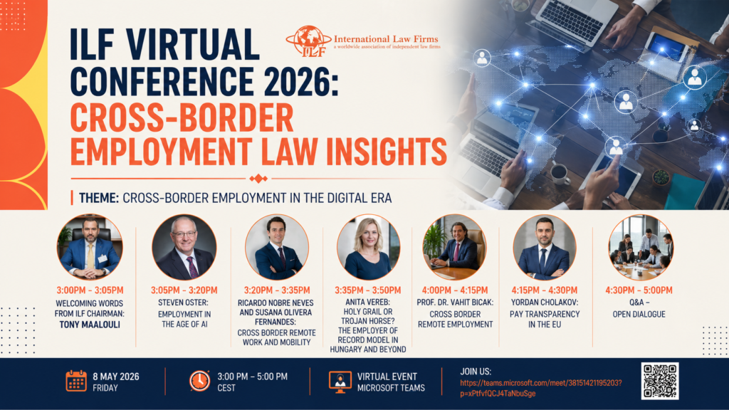 ILF Virtual Conference 2026 Cross-Border Employment Law Insights Remote Work Global Trends Digital Legal Risks taxation Workforce Compliance
