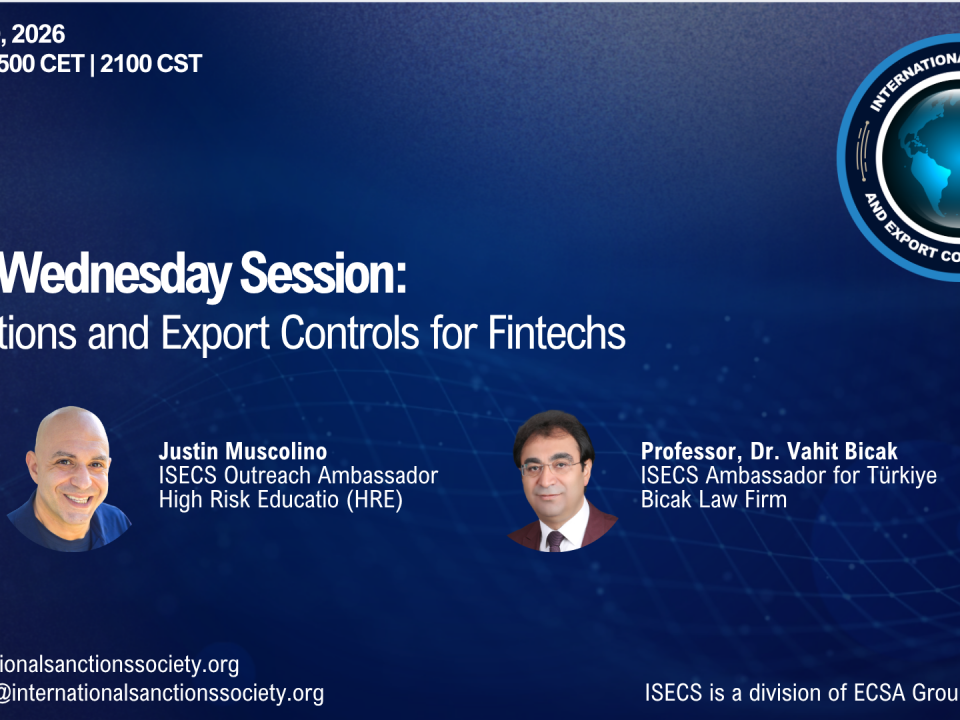 Explore internationmal sanctions export controls impact fintech cross-border payments compliance strategy expert insights Bıçak Law Firm risk