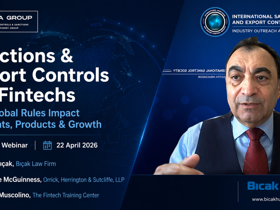 ISECS Webinar Sanctions Export Controls for Fintechs Legal Risks Compliance Strategies Cross-Border Payment Challenges Law Firm Attoney Bicak