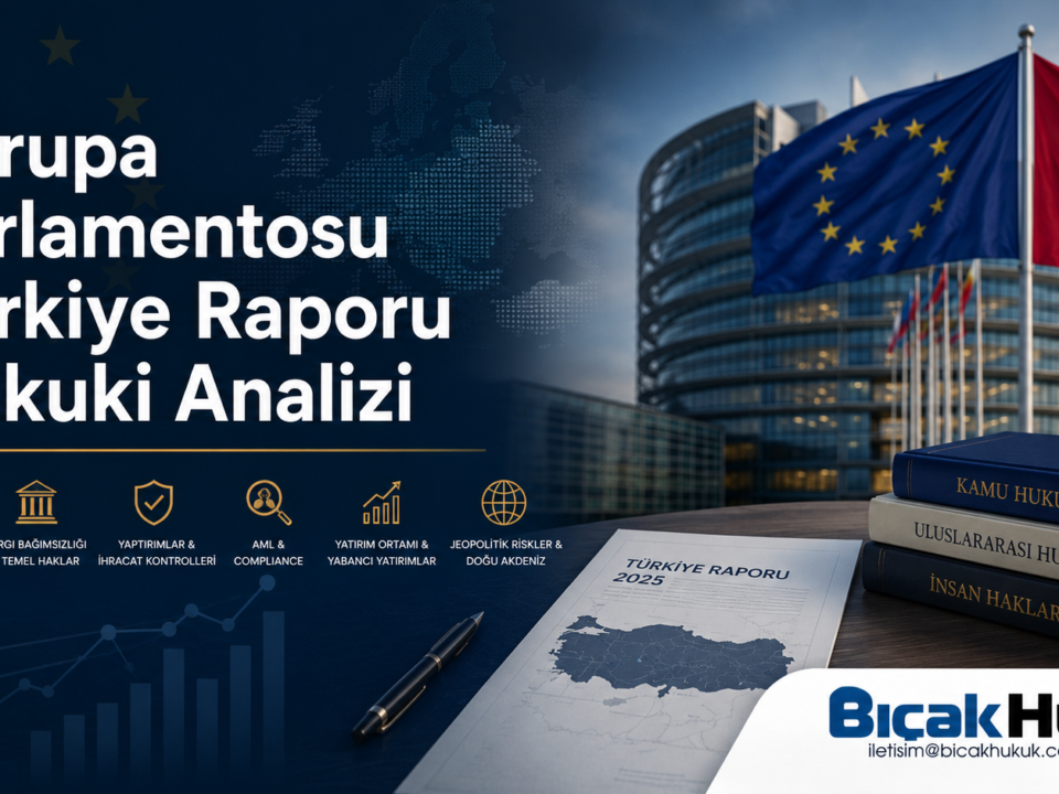 Avrupa Parlamentosu Türkiye Raporu Hukuki Analiz Hukukun Üstünlüğü Yaptırımlar Yatırım Ortamı AB Türkiye İlişkilerinin Geleceği İnsan Hakları