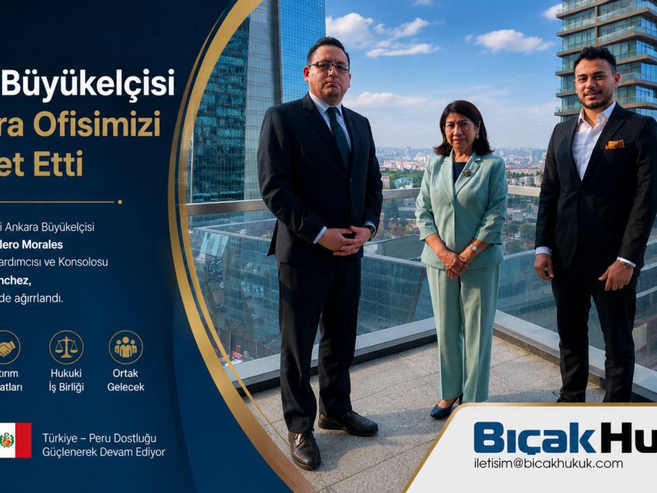 Peru Ankara Büyükelçisi Luz Betty Caballero Morales Türkiye ilişkileri ticaret yatırım hukuku iş birliği Bıçak Hukuk Bürosu Avukat Hukukçu