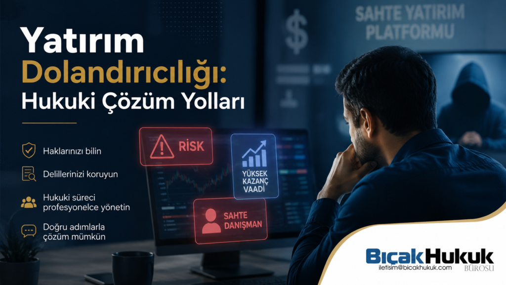 Yatırım danışmanlığı dolandırıcılığı Sahte uygulamalar kripto para Dolandırıcılık mağdur hakları Yargıtay karar hukuki süreç rehber avukat