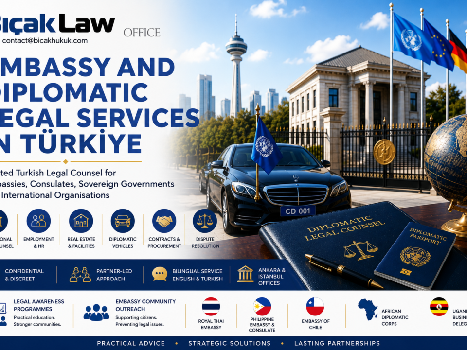 Embassy Diplomatic Legal Services Türkiye Trusted Turkish Legal Counsel Consulate Sovereign Government International Organisations Law Firm