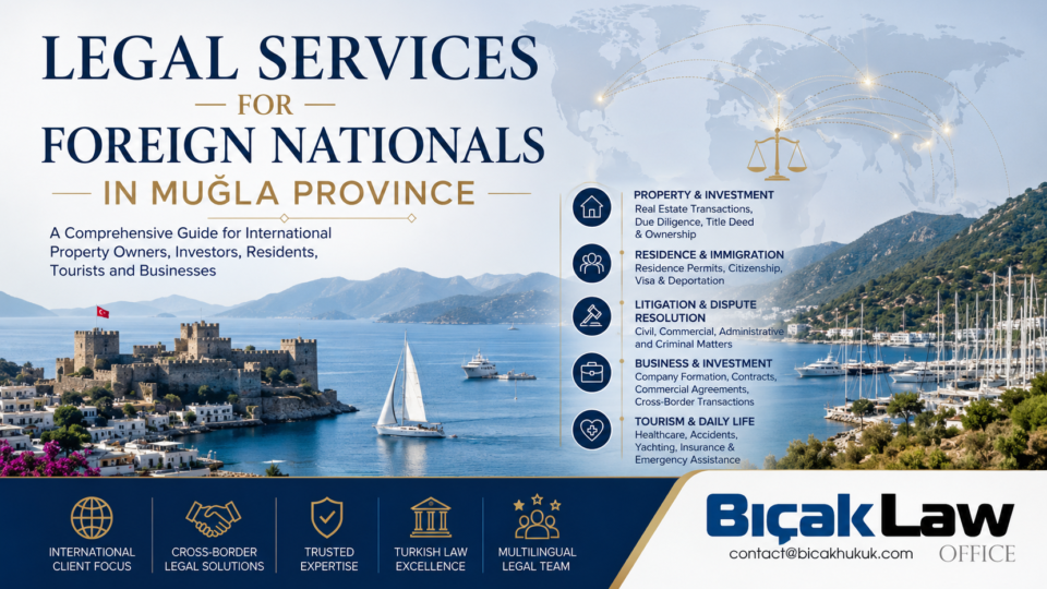 Legal Services Foreign Nationals in Muğla Province Comprehensive legal guidance lawyer law firm solicitor barrister advocate Türkiye Attorney