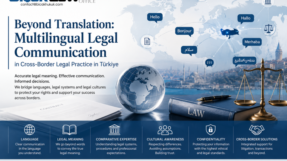 Multilingual Cross-Border Legal Communication Türkiye Beyond Translation Language Practice terminology concept system law attorney culture