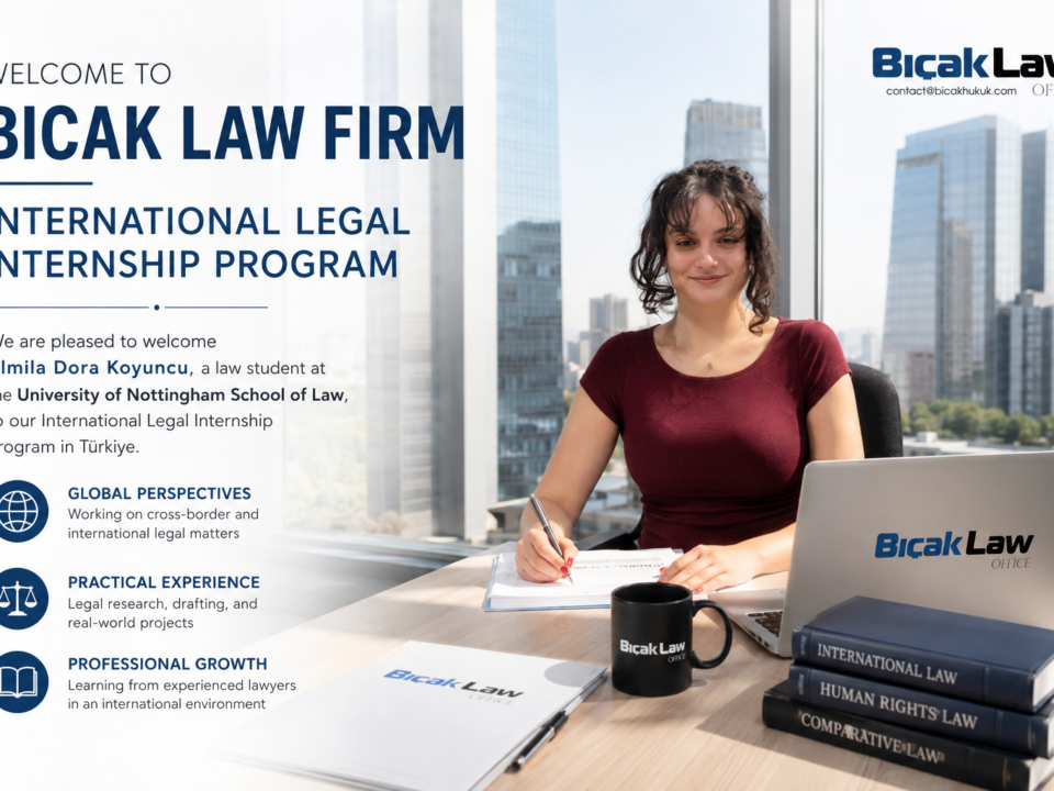 Almıla Dora Koyuncu UK University of Nottingham law student internship in Türkiye, summer legal internship Ankara international Bıçak Firm