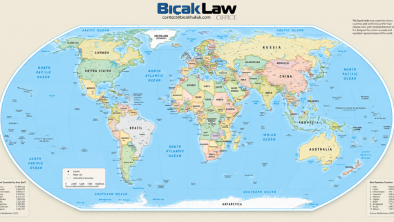 Bıçak Law Firm explains why it is adopting the Equal Earth Map Projection for more accurate, proportional and equitable global representation