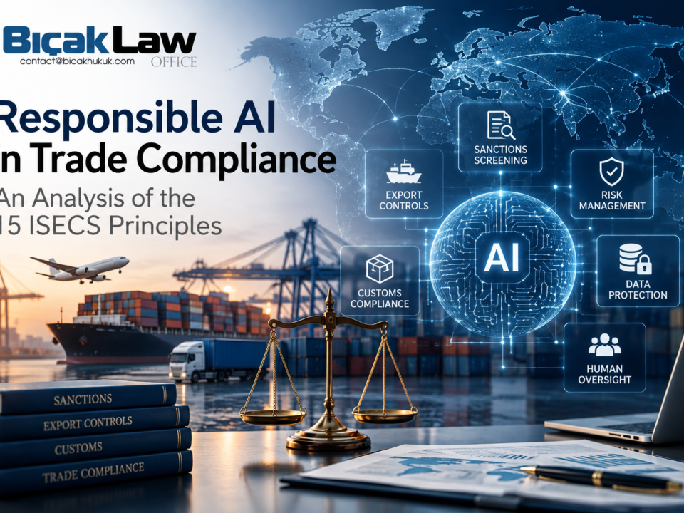 ISECS Principles Responsible AI Use Trade Compliance sanctions export controls human oversight data protection legal risks law firm attorney